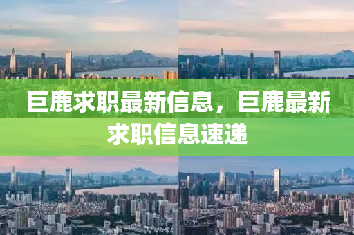巨鹿求職最新信息，巨鹿最新求職信息速遞金華市寶吉環(huán)境技術(shù)有限公司